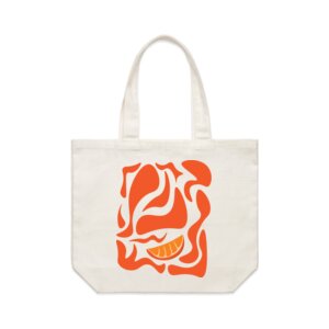 Orange Space X Burn Tote Bag Thumbnail